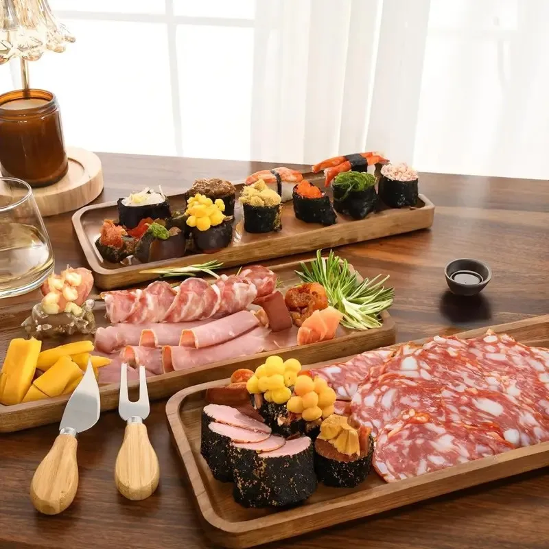 Acacia Wood Tray - Image 5