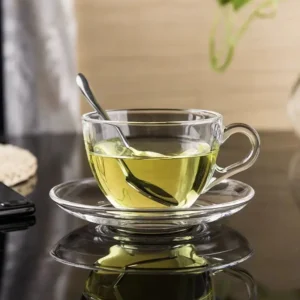Glass Cup Saucer