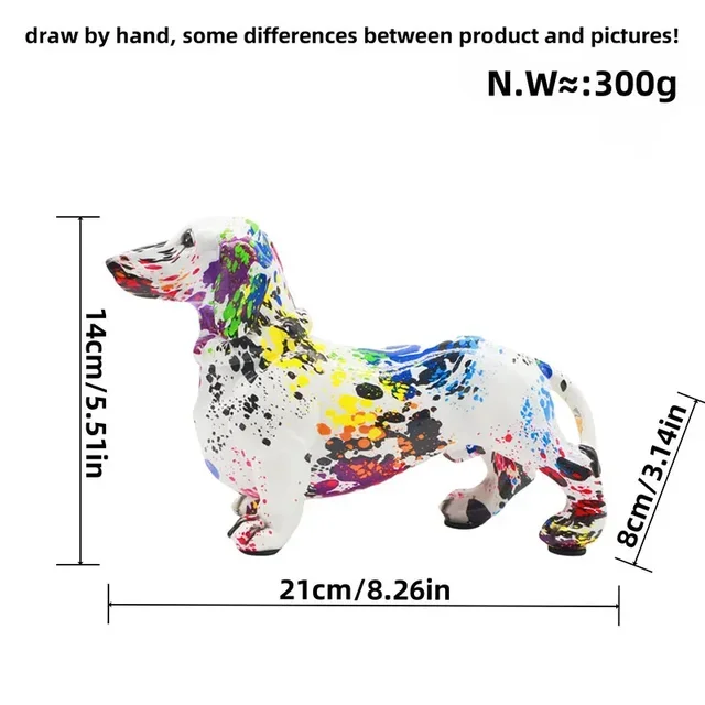 Graffiti Dachshund Statue - Image 13