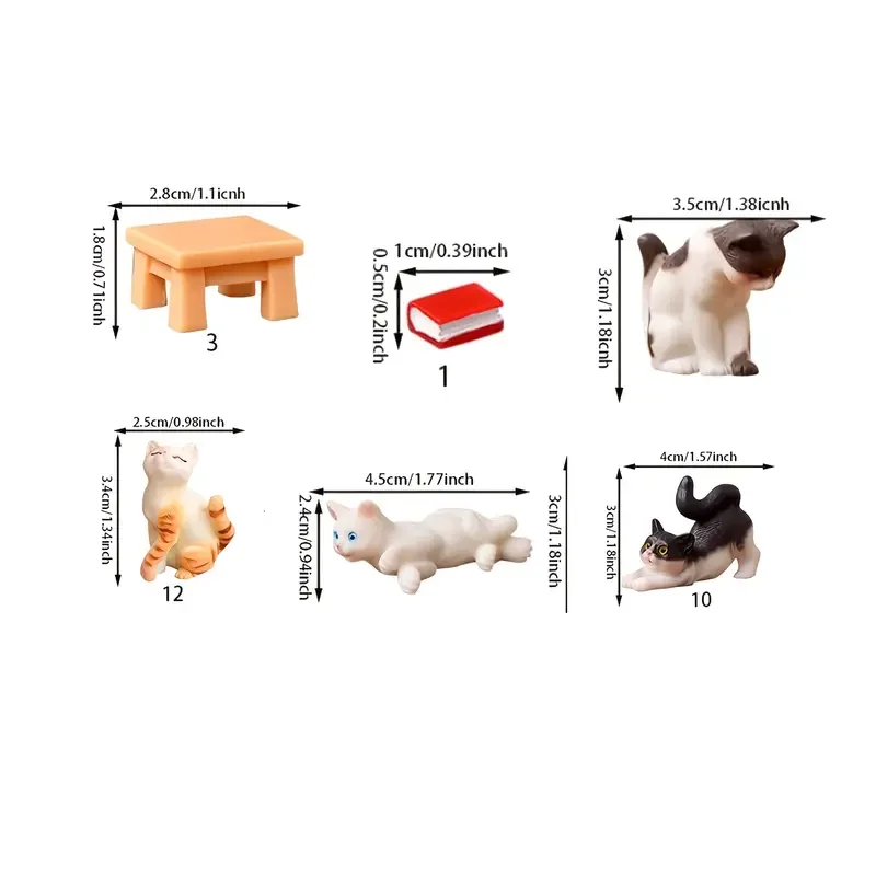 Mini Cat Figurines - Image 5