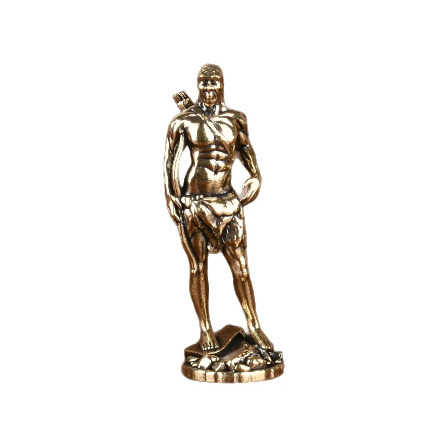 Brass Caveman Figurine - Image 5
