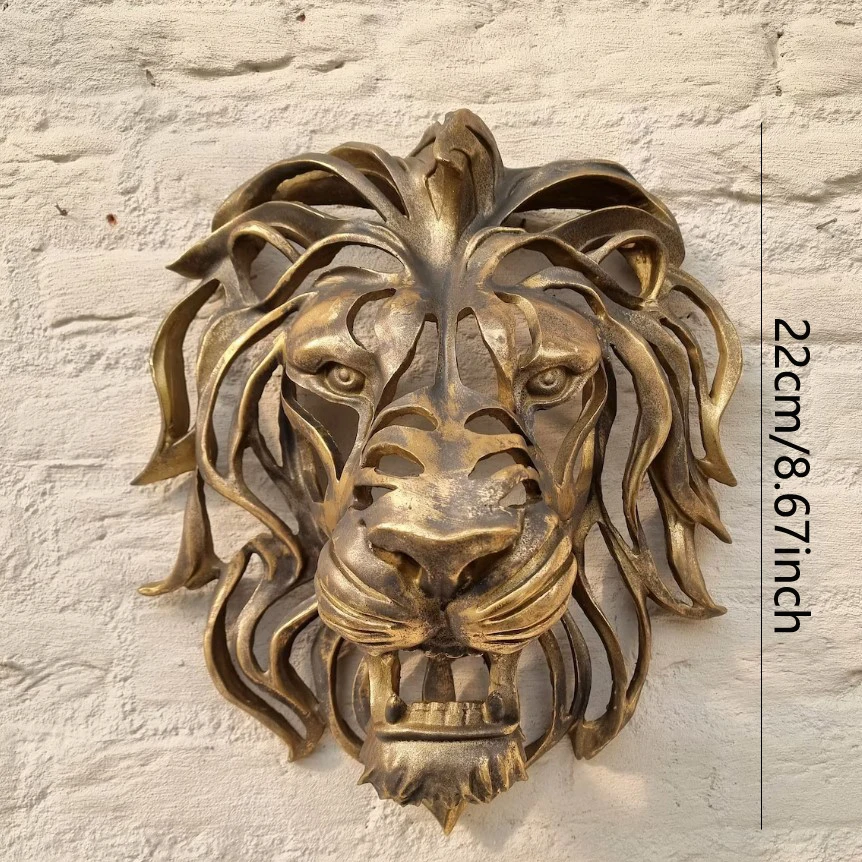 Lion Head Sculpture - Image 7