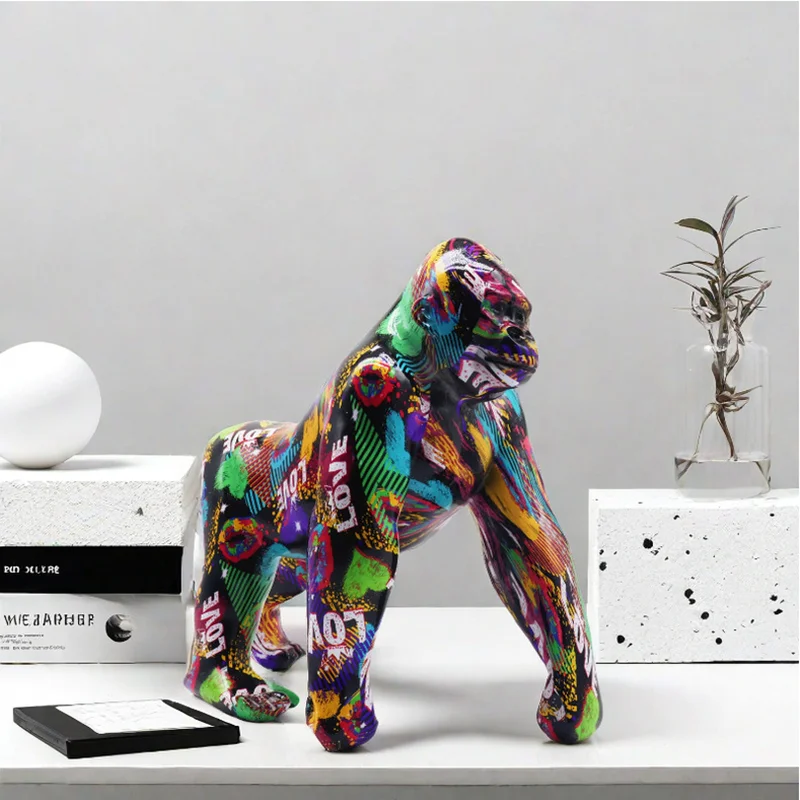 Graffiti Gorilla Statue - Image 6