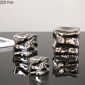 Silver Cube Sculpture