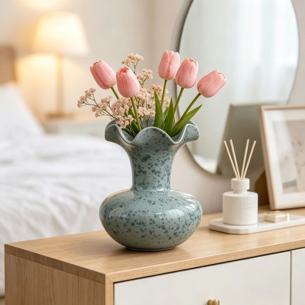 Speckled Ceramic Vase - Image 3