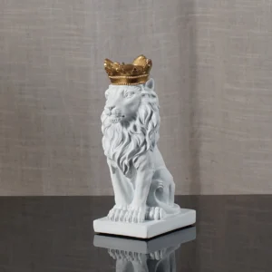 Crown Lion Statue