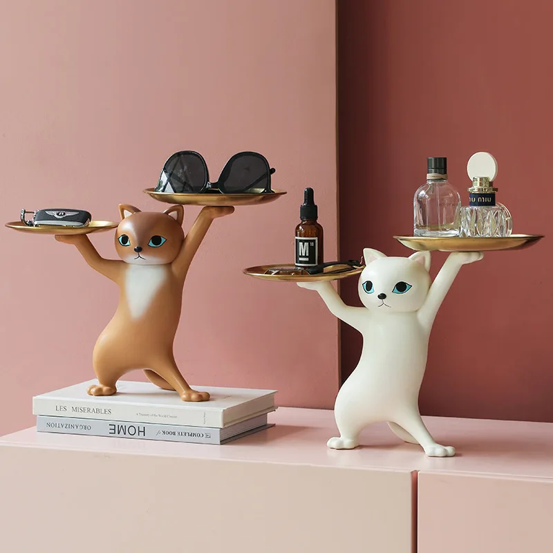 Cat Tray Sculpture