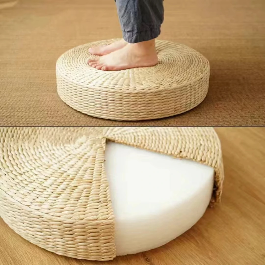 Straw Floor Cushion - Image 3