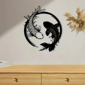 Koi Metal Art