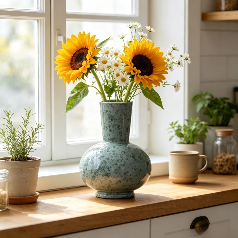 Speckled Ceramic Vase - Image 6