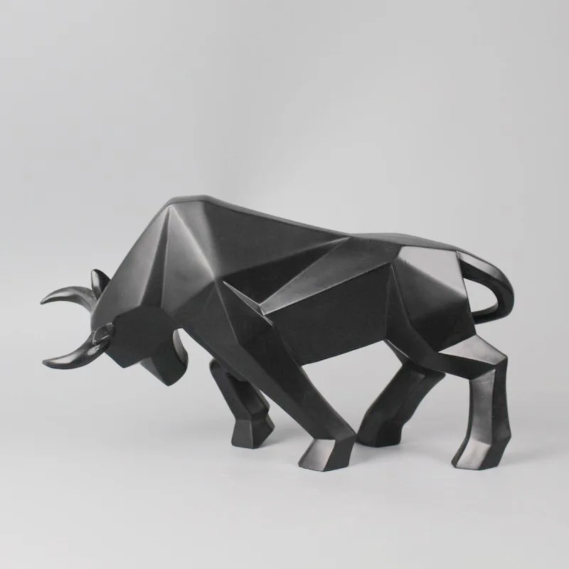 Geometric Bison Statue - Image 2