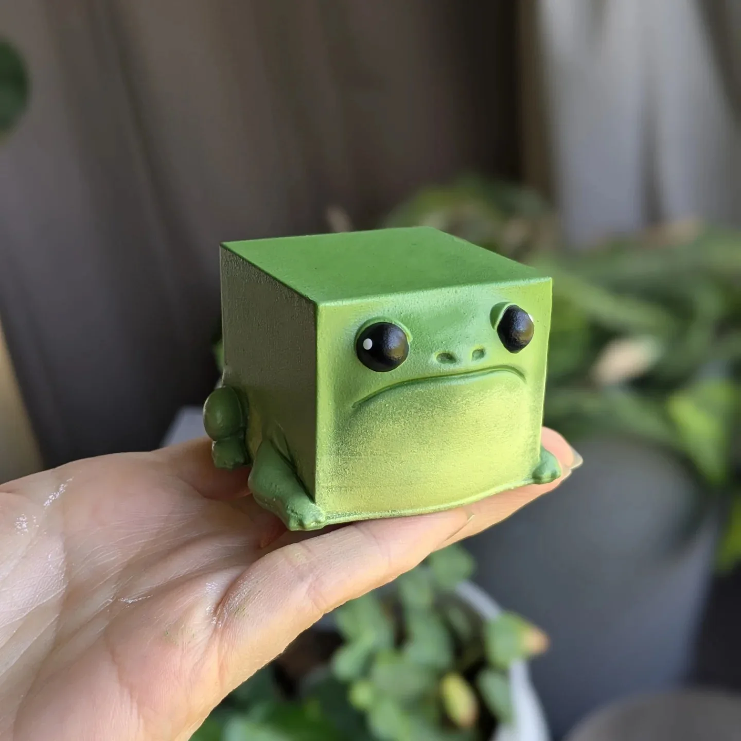 Square Frog Statue