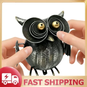 Metal Owl Figurine