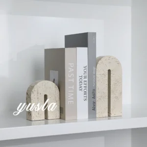 Travertine Arch Bookends