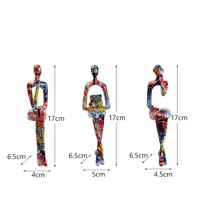 Thinker Figurine Trio - Image 11