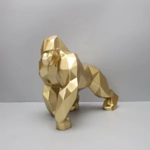 Gold Gorilla Statue