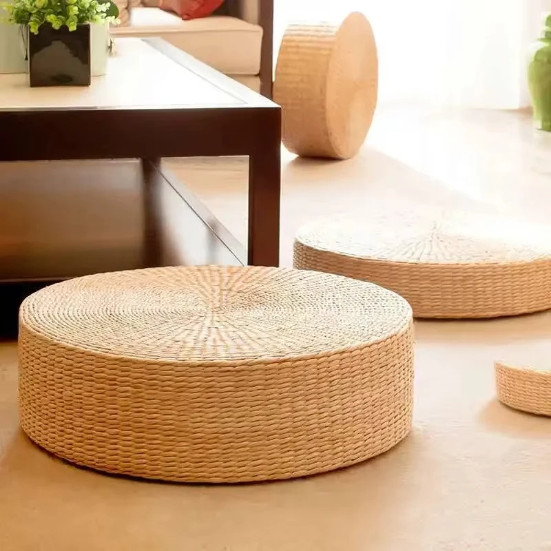 Straw Floor Cushion - Image 4