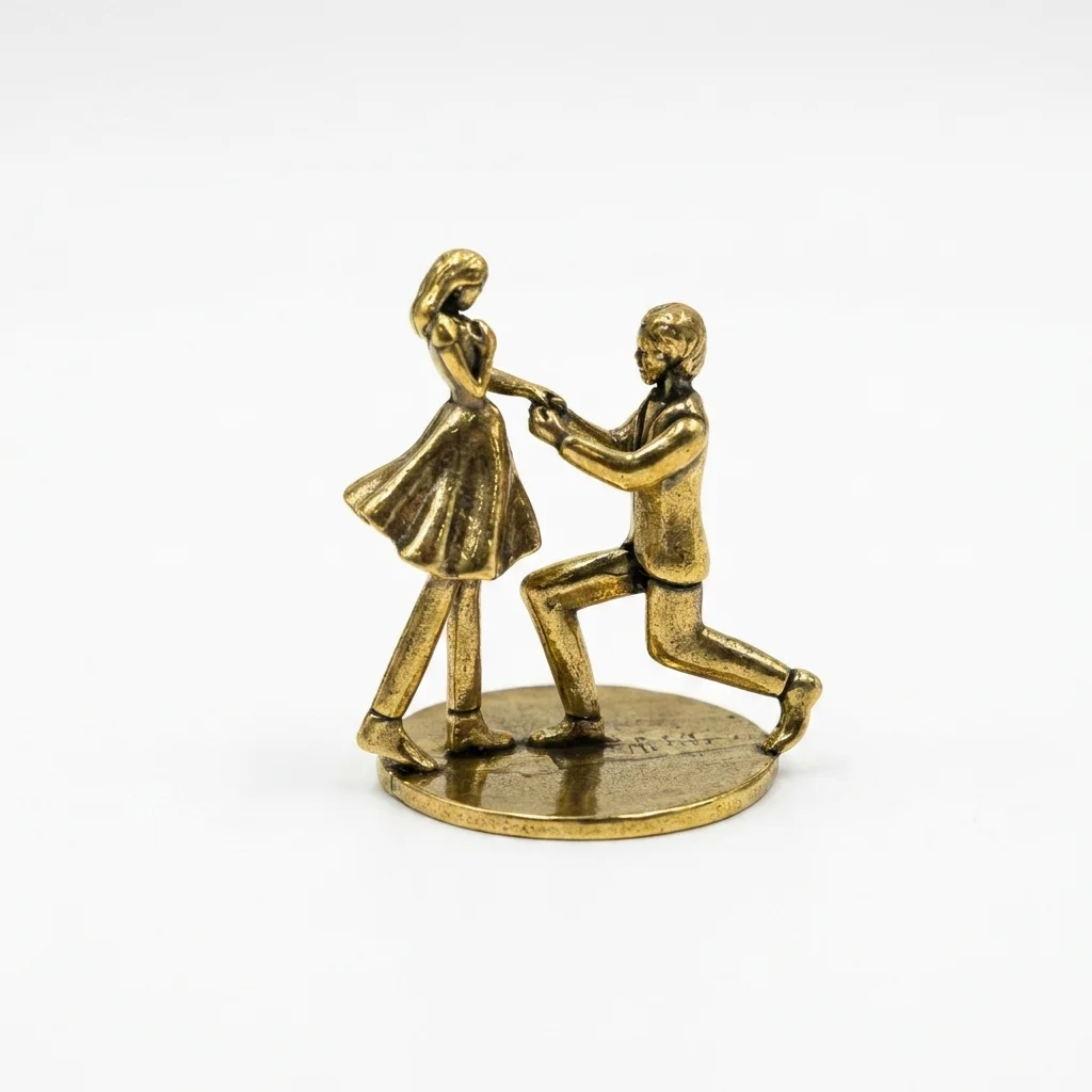 Brass Couple Figurine