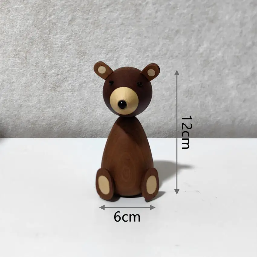 Wooden Bear Figurine - Image 8