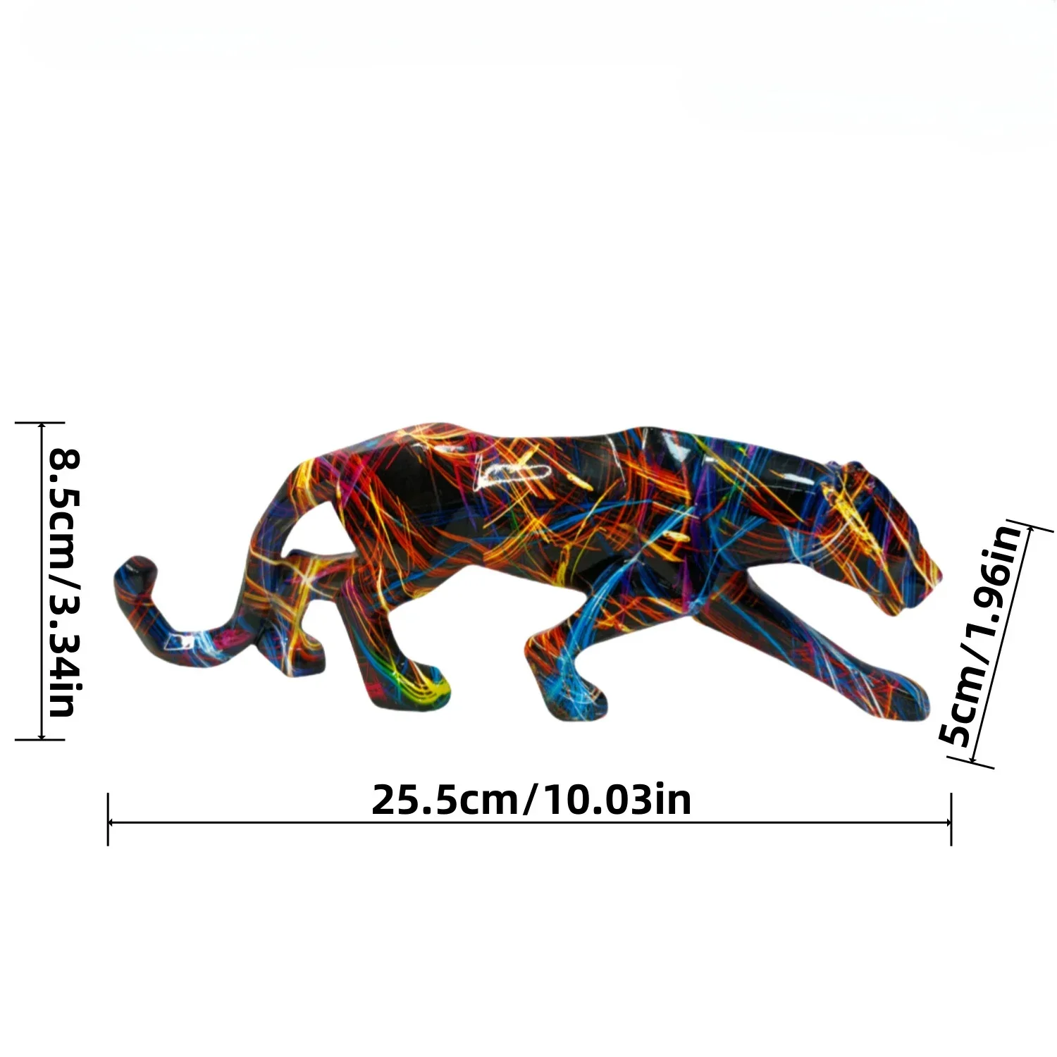 Graffiti Leopard Statue - Image 8